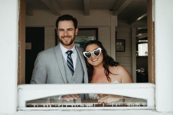 I got a fun and casual curl and braids for my wedding hair style