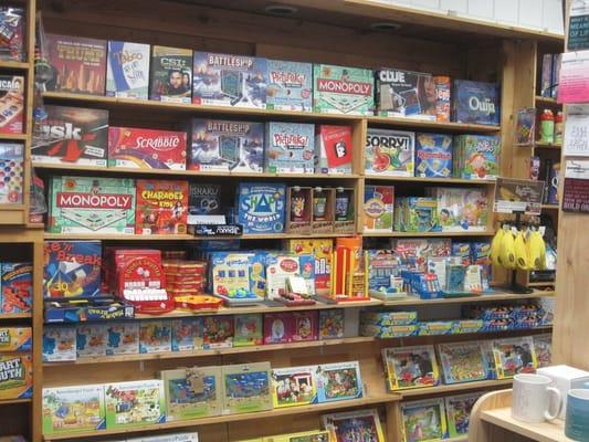 And this is just the section for board games--they also have puzzles, dice games, etc.