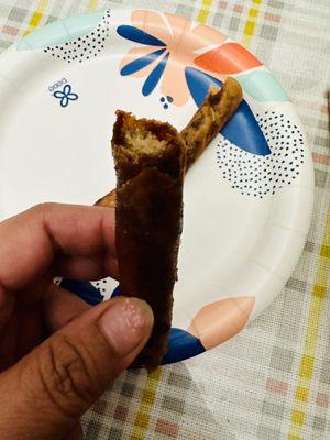 Burned lumpia