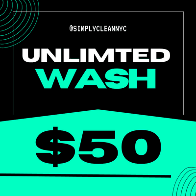 Unlimited monthly drop off wash pass