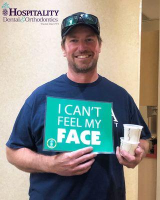 James is our amazing Palm Desert patient of the day! Free Ice cream from July 1st-July 31st, come to our office to get your scoop.