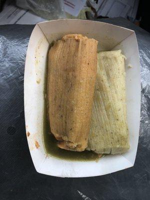 Pork, chicken tamale@2.50