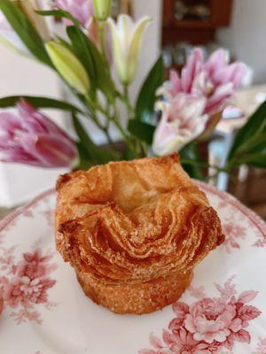 Kouign Amann. One of my favourite foods!  So delicious!! You should try!!