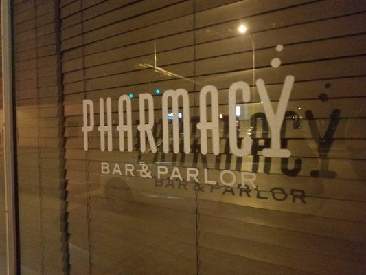 Used to be a pharmacy. Now it's a bar & parlor. Very clever.