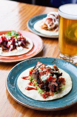 Happy Hour Tacos and Drafts