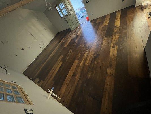 Custom wood floor