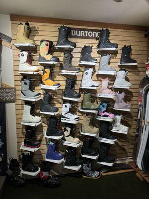 snowboard boot selection