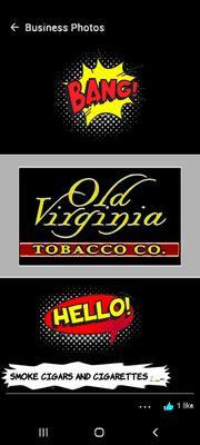 THE LOGO FOR OLD VA TOBACCO CO. DUB C GRAPHICS...