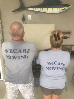 WeCare ready to tackle your move!  Packing and unpacking!