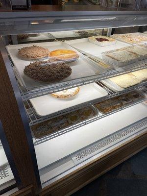 Display case- pies and cheesecakes