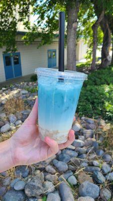 Goju's Cursed Energy blue jasmine with lychee jelly