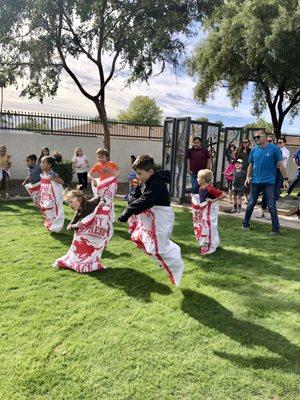 Family picnic after service