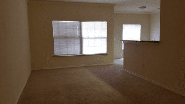 Living Room area. Largest floor plan. Sugar Mill Apts. Addis, LA. West Baton Rouge Parish.