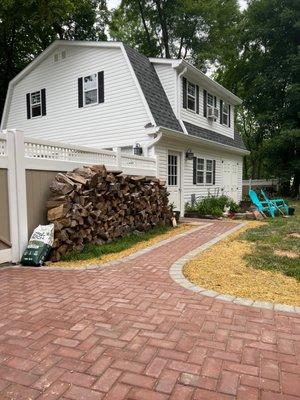 Backyard walkway