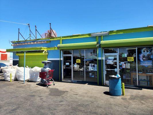 The store on site that takes the receipts from the recycling area