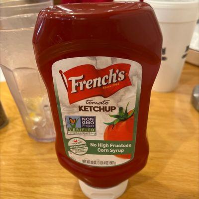 Premium ketchup at Beef's