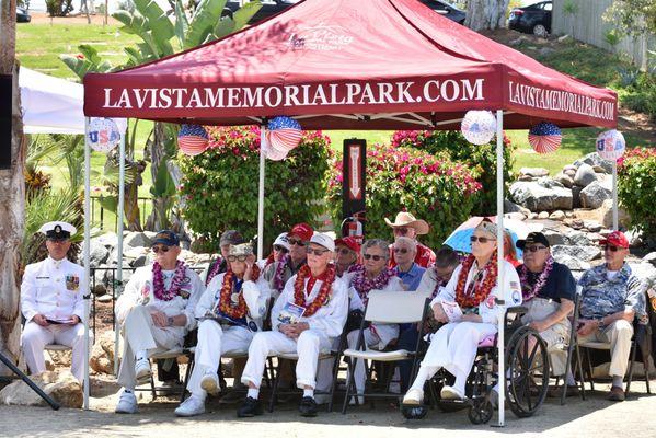 Largest attendance of Pearl Harbor Survivors San Diego Carnation Chapter 3