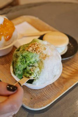 Matcha oat kakigori