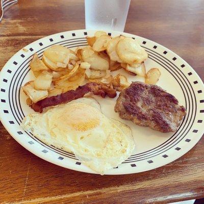 Excellent breakfast. That sausage is a star.