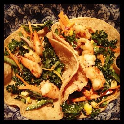 Shrimp tacos.