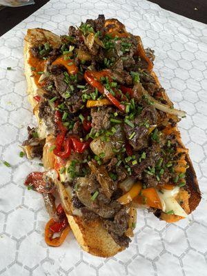 Pepper n onion cheesesteak