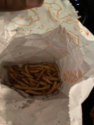 Reg Cajun Fries, just toss them in the bag!!!!