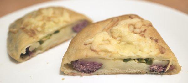 Wonderful sausage, cheese, and jalapeno kolaches.