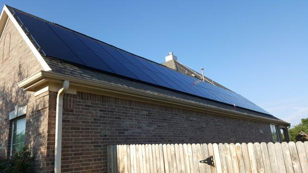 Our 10.8kW system - nice clean install!