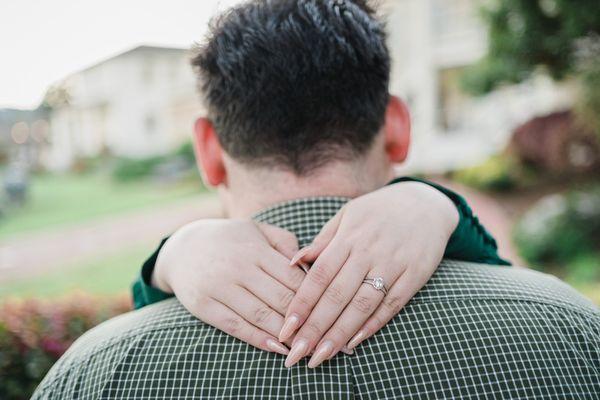 Engagement photo shoot nails