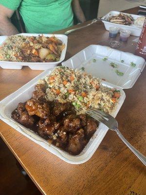 General Tao, Kung Pao, Chicken Teriyaki