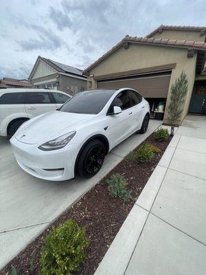 Tesla model y with 20% neo ceramic tint