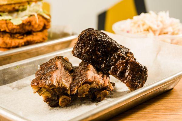 Baby Back Ribs with homemade spice rub and bbq sauce