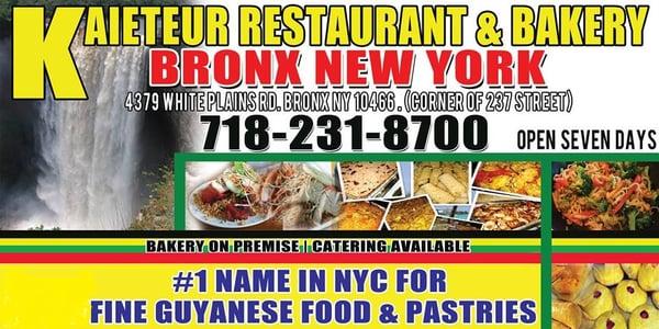 West Indian Cuisine and Bakery. Fried Rice, Chow Mein, All curries, Hot Roti and Dhall Puri Made daily. Fresh Pastries.