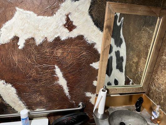 Restroom Cowhide!