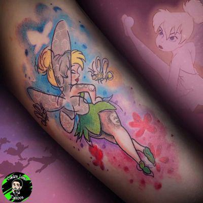 Tinkerbell with some watercolor by Carlos Luna