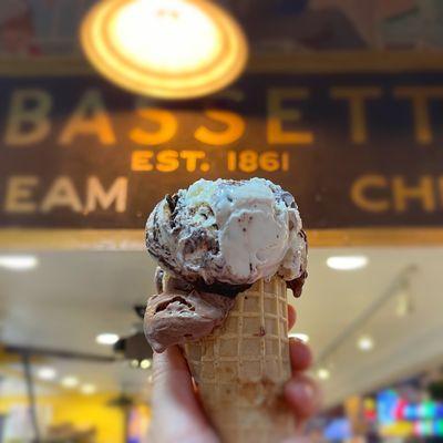 3 Scoops (Moose Tracks, Coffee Fudge Truffle, Chocolate Fudge Brownie)