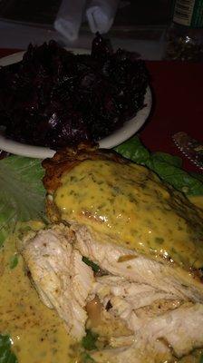 Chicken w tarragon and red cabbage!