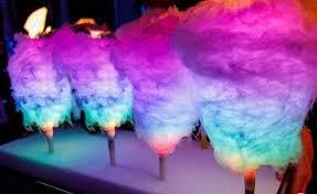 Glowing cotton candy!