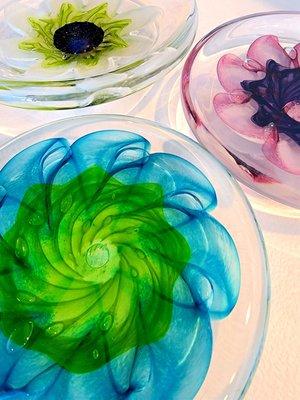 3D flower dishes