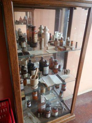 Cool display of old timey medical items.