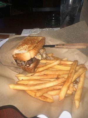 Mac's Patty Melt w/ French Fries