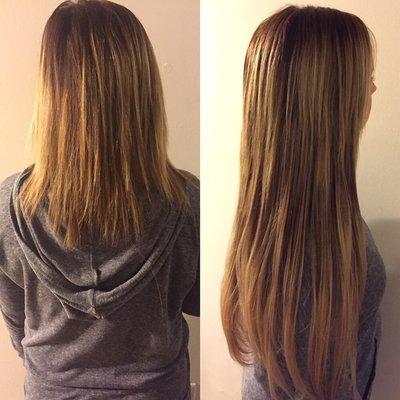 Tape in hair extensions by Rachael B.