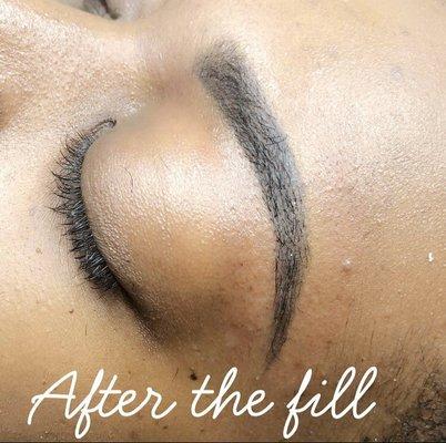 Eyebrow shaping and fill in