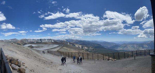 View on backside of where Gondolas drop off and where your can hike or bike or just take pics