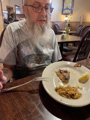 Blackened Catfish with Dirty Rice