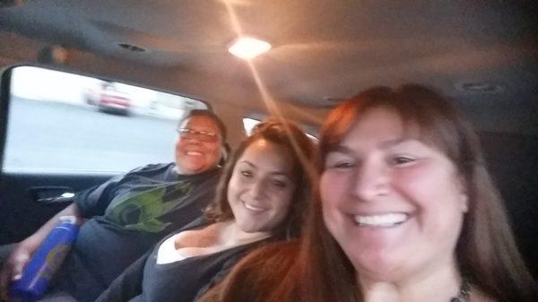 The Yelpers...Enjoying an UBER drive!!!