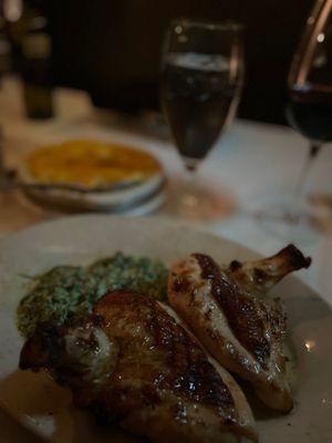 Chicken and Creamed Spinach