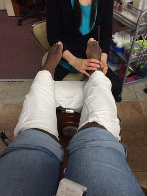 ice dancer natural pedicure