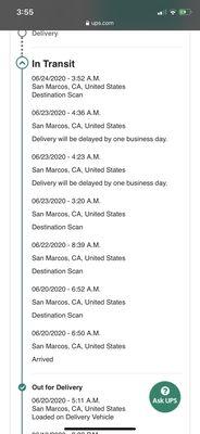 My package has been at their facility for 4 days now...