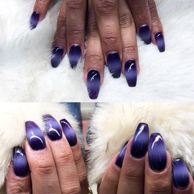 Purple ombré